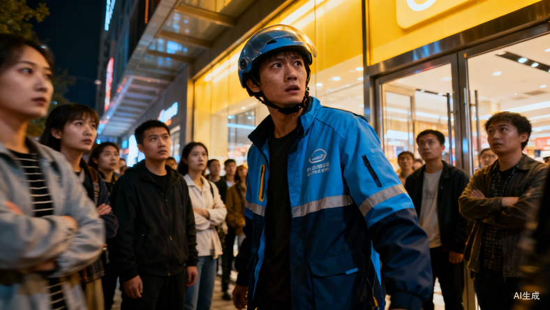 制服抢夺金镯子嫌疑人的杭州外卖小哥找到了,目击者爆赞:身手太帅